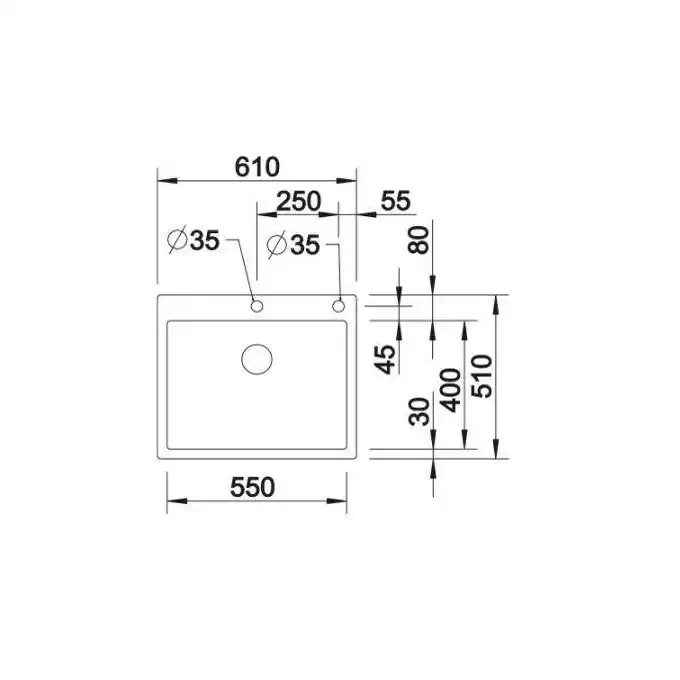 Zlewozmywak CLARON 550-IF/A Stal polerowana, korek auto., InFino, PushControl BLANCO 521639