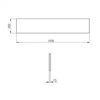 Panel ścienny marmur 100/20/1,5 white matt ELITA RE181000015290