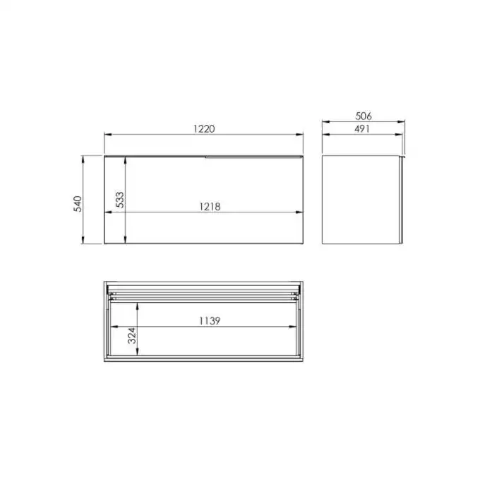 Szafka podumywalkowa GLAM 120 1S+1S white matt PDW ELITA RE011200165290