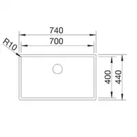 Zlewozmywak CLARON 700-IF Stal Durinox, InFino BLANCO 523391