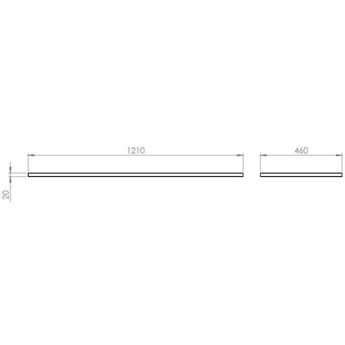 Blat marmur CALACATTA 120/46/2 white matt ELITA RE051200045290