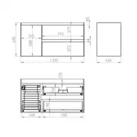 Szafka podumywalkowa SPLIT 120 2S P CARGO anthracite matt PDW ELITA RE011205256010