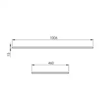 Blat marmur 100/46/1,5 fume matt ELITA RE051000017020