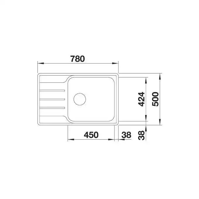 Zlewozmywak LEMIS XL 6 S-IF Compact Stal szczotkowana, odwracalny BLANCO 525111