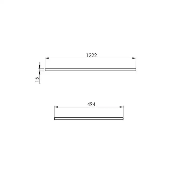 Blat marmur 120/49,4/1,5 white matt ELITA RE051200115290