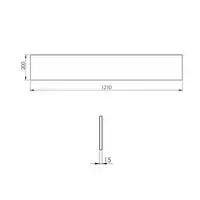 Panel ścienny marmur 120/20/1,5 fume matt ELITA RE181200017020