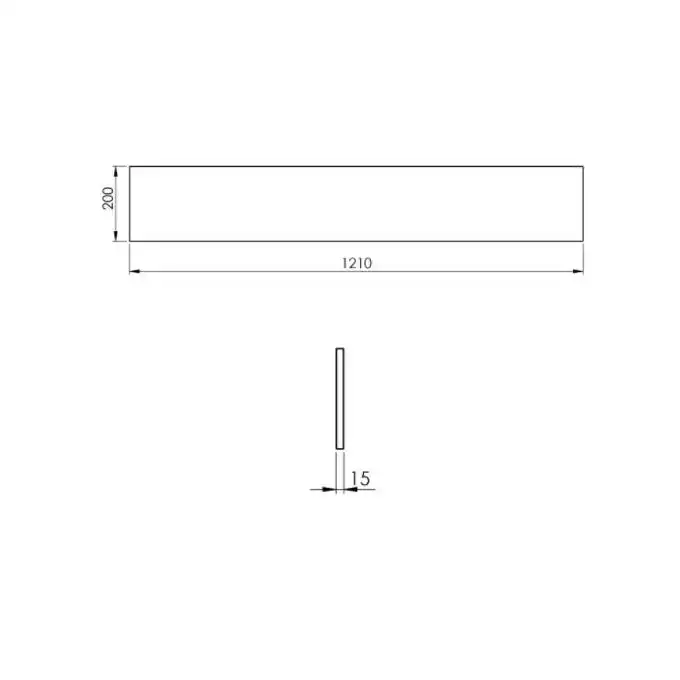 Panel ścienny marmur 120/20/1,5 anthracite matt ELITA RE181200016010