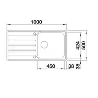 Zlewozmywak LEMIS XL 6 S-IF Stal szczotkowana, odwracalny, korek auto. BLANCO 523035