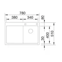 Zlewozmywak CLARON 4 S-IF Stal polerowana lewa, korek auto., InFino, PushControl BLANCO 521624