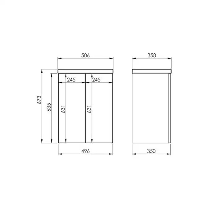 Zestaw KIDO 50 2D white matt PDW ELITA RE020500115290