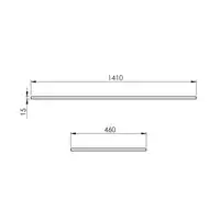 Blat marmur 140/46/1,5 fume matt ELITA RE051400017020