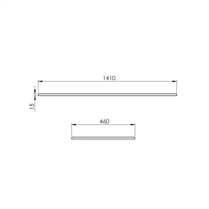 Blat marmur 140/46/1,5 anthracite matt ELITA RE051400016010