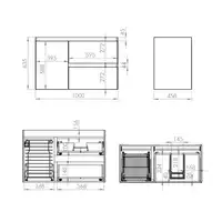 Szafka podumywalkowa SPLIT 100 2S P CARGO white matt PDW ELITA RE011005055290