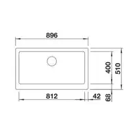 Zlewozmywak VINTERA XL 9-UF Silgranit PuraDur Tartufo, InFino BLANCO 526107