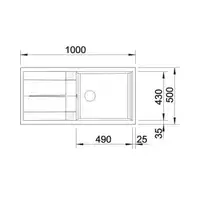 Zlewozmywak METRA XL 6 S Silgranit PuraDur Biały odwracalny BLANCO 515136