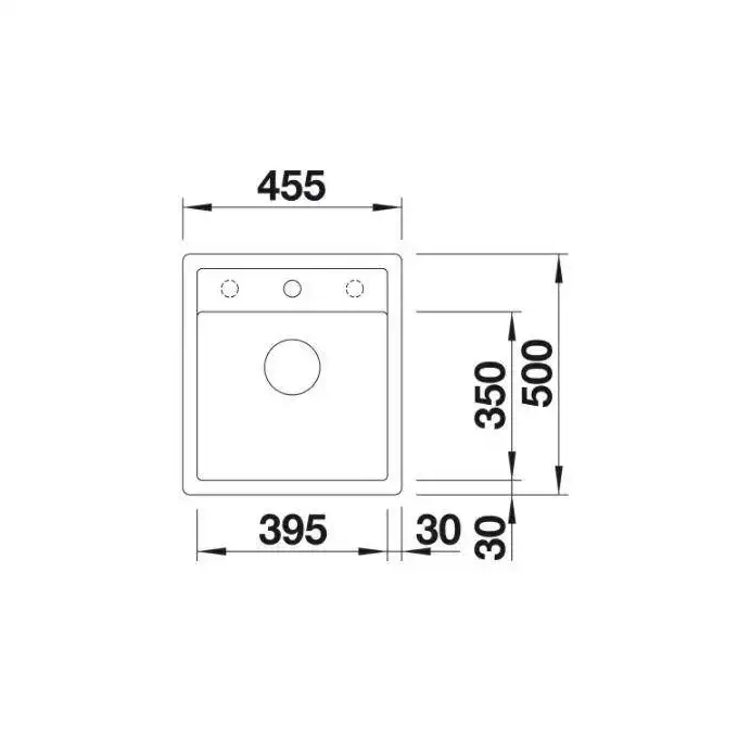 Zlewozmywak DALAGO 45-F Silgranit PuraDur Czarny korek auto. BLANCO 525870