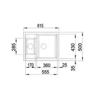 Zlewozmywak METRA 6 Silgranit PuraDur Kawowy odwracalny BLANCO 516180