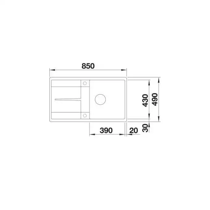 Zlewozmywak METRA 5 S-F Silgranit PuraDur Czarny odwracalny, korek auto. BLANCO 525921