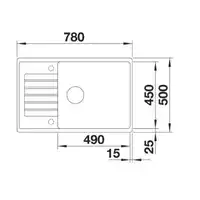 Zlewozmywak ZIA XL 6 S Compact Silgranit PuraDur Alumetalik odwracalny BLANCO 523275