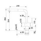 Bateria LINUS-S-F Chromowana BLANCO 514023