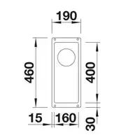 Komora SUBLINE 160-U Silgranit PuraDur Tartufo, InFino BLANCO 523403