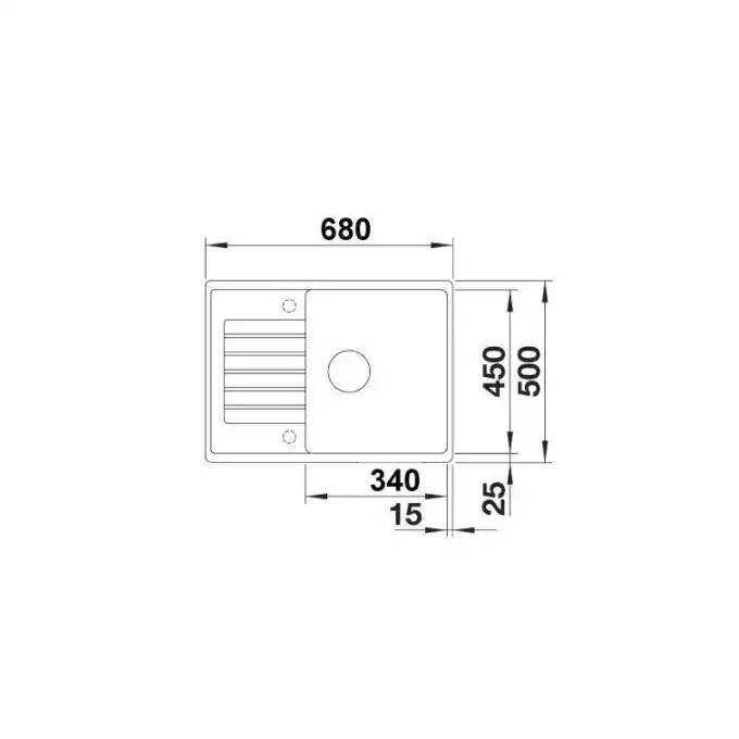 Zlewozmywak ZIA 45 S Compact Silgranit PuraDur Kawowy odwracalny, korek auto. BLANCO 524720