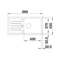 Zlewozmywak FAVUM XL 6 S Silgranit Alumetalik odwracalny BLANCO 524234