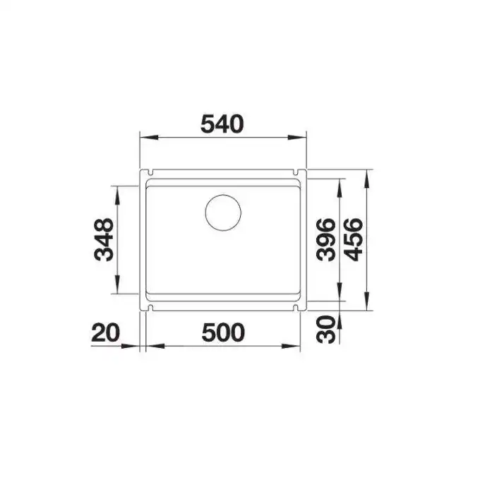 Komora ETAGON 500-U Ceramika PuraPlus Magnolia połysk, InFino, szyny BLANCO 525150