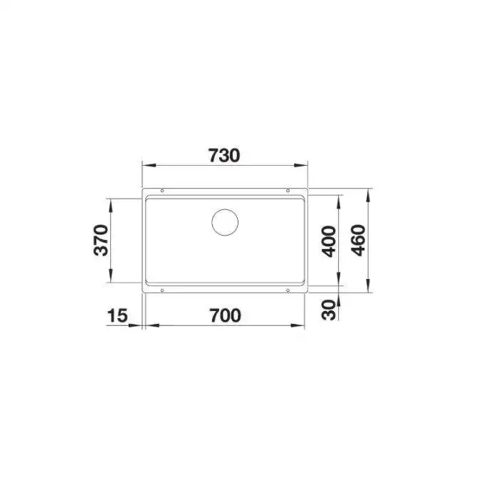 Komora ETAGON 700-U Silgranit PuraDur Antracyt, InFino, szyny BLANCO 525167