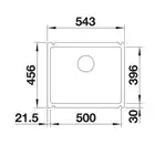 Komora SUBLINE 500-U Ceramika Biały połysk BLANCO 514506