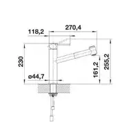 Bateria AMBIS-S Stal szczotkowana BLANCO 523119