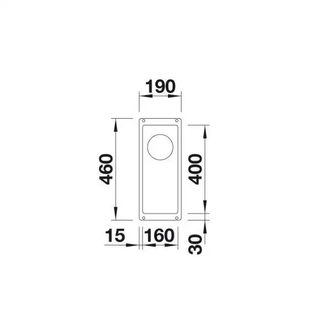 Komora SUBLINE 160-U Silgranit PuraDur Antracyt, InFino BLANCO 523396