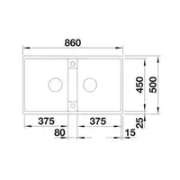 Zlewozmywak ZIA 9 Silgranit PuraDur Antracyt BLANCO 516686