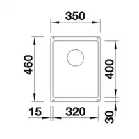 Komora SUBLINE 320-U Silgranit PuraDur Tartufo, InFino BLANCO 523414