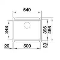 Komora ETAGON 500-U Ceramika PuraPlus Czarny, InFino, szyny BLANCO 525155