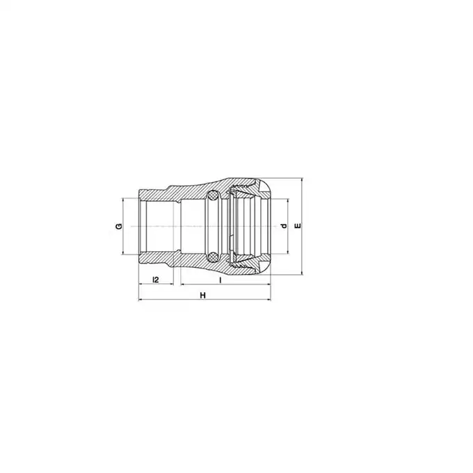 Złączka PE-STAL PLASSON 1003U0040015 wciskana FI 40x40 gwint wewnętrzny push fit-1003