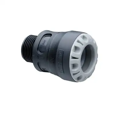 Złączka PE-STAL PLASSON 1002U0040013 wciskana FI 40x32 gwint zewnętrzny push fit-1002