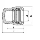 Zaślepka PE (PUSH-FIT-1012) FI 40 PLASSON 1012U0040