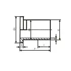 Tuleja kołnierzowa Polymedium 14TULD110SDR11 do PE FI110 (HD100-SDR11) długa