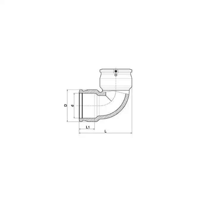 Kolano 90° elektrooporowe. do PE FI 110 PLASSON 490504110