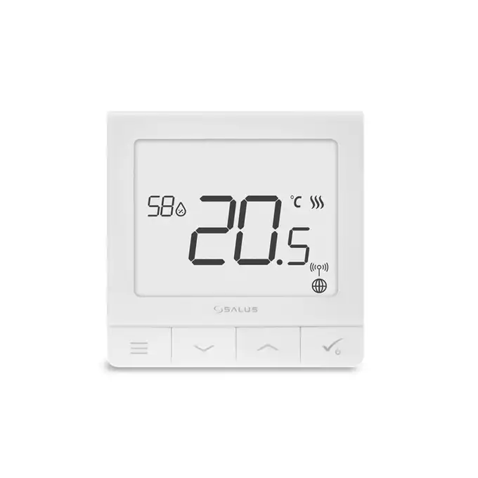 Regulator temperatury z czujnikiem wilgotności, 230V SQ610 SALUS