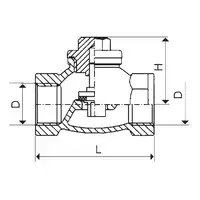 Zawór zwrotny FIG. 3003 FI 25 KFA 192-010-25