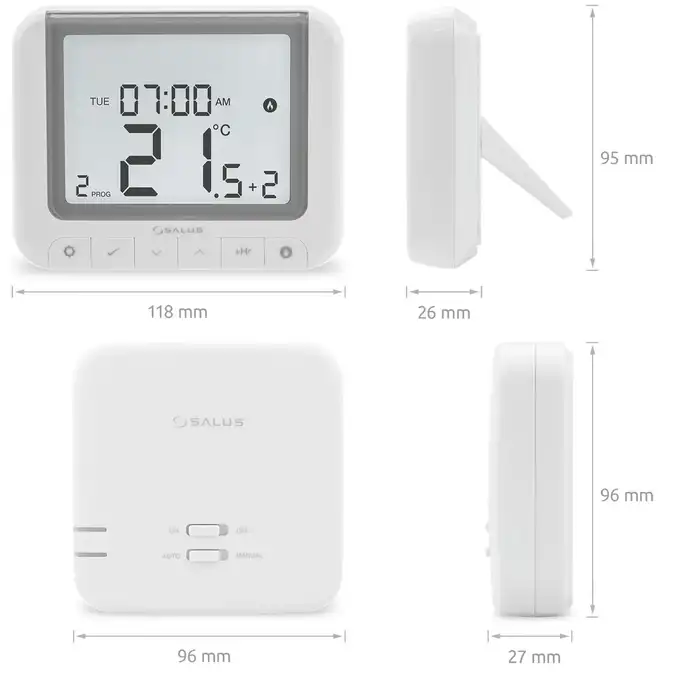 OpenTherm RT520RF Regulator temperatury bezprzewodowy tygodniowy SALUS