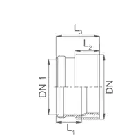 Połączenie PVC-kamionka FI160/190 PCV bosy koniec, kamionka kielich  KACZMAREK 0737233300