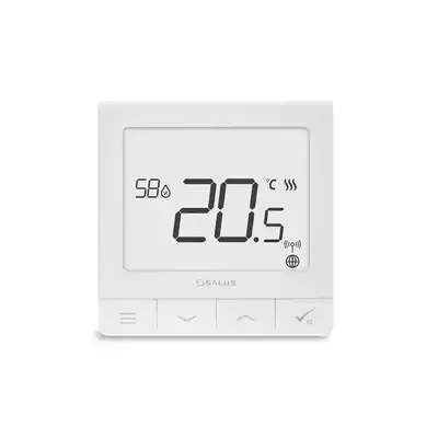 Regulator temperatury z czujnikiem wilgotności, 230V SQ610 SALUS
