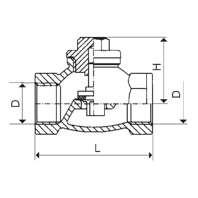 Zawór zwrotny FIG. 3003 FI 40 KFA 192-010-40