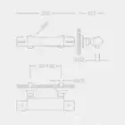 Bateria termostatyczna CANIGO natryskowa + wąż + słuchawka TRES 21716409