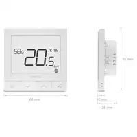Regulator temperatury z czujnikiem wilgotności, 230V SQ610 SALUS