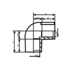 SG Kolano elektrooporowe do PE FI 110/90 SDR11 POLYMEDIUM 12EGEM110