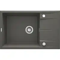 Zlewozmywak ERIDAN antracyt metalik granit 1-kom. Z/O 780X500X210, 3,5&quot; + osprzęt SPACE SAVER LUX DEANTE ZQE_T11B